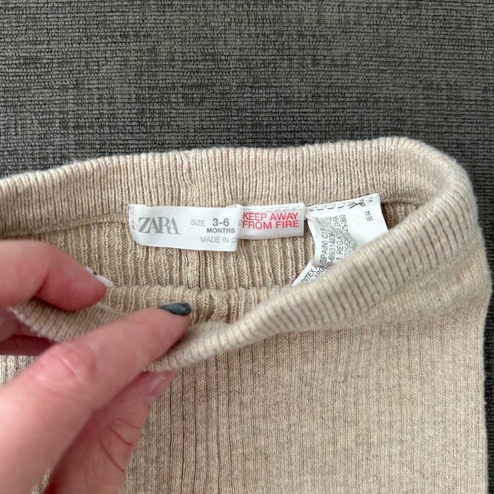 Zara Ribbed Pants (3-6m) - Picture 4 of 4